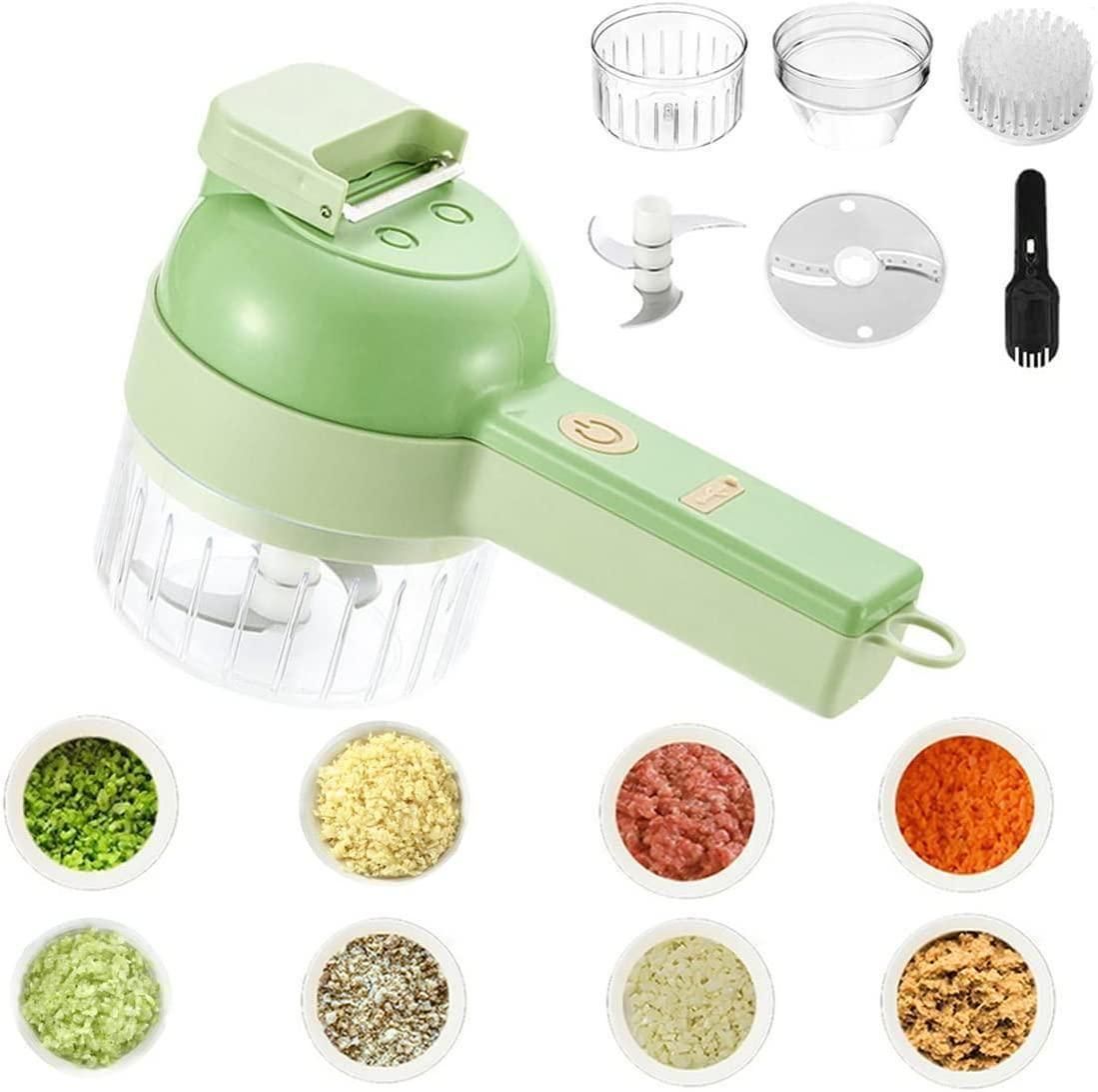 4-in-1 Portable Electric Vegetable Processor