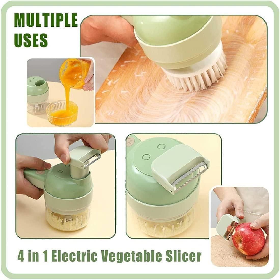 4-in-1 Portable Electric Vegetable Processor