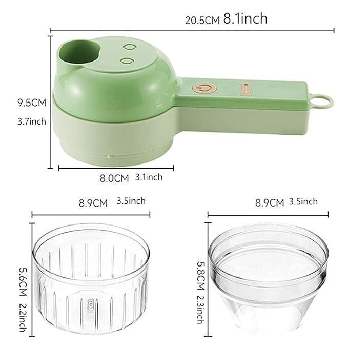 4-in-1 Portable Electric Vegetable Processor