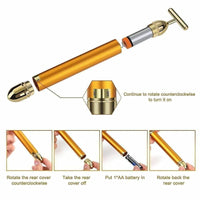 Electric 24K Gold Facial Roller