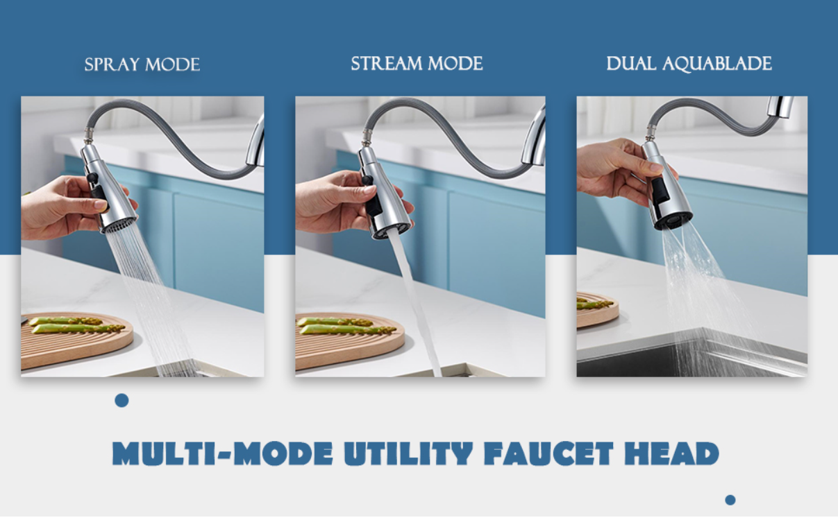 3 Modes Kitchen Sink Faucet