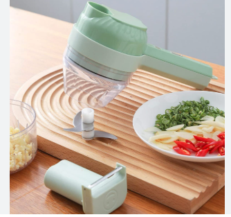 4-in-1 Portable Electric Vegetable Processor